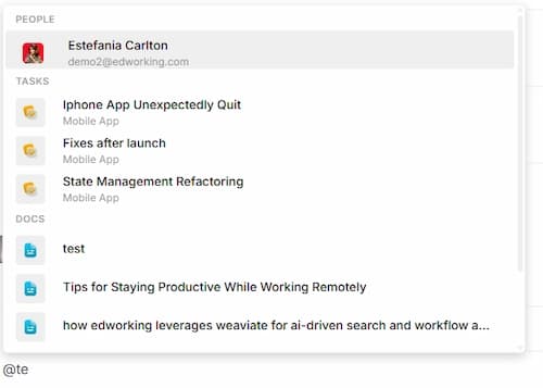 Personen und Inhalte sofort markieren
