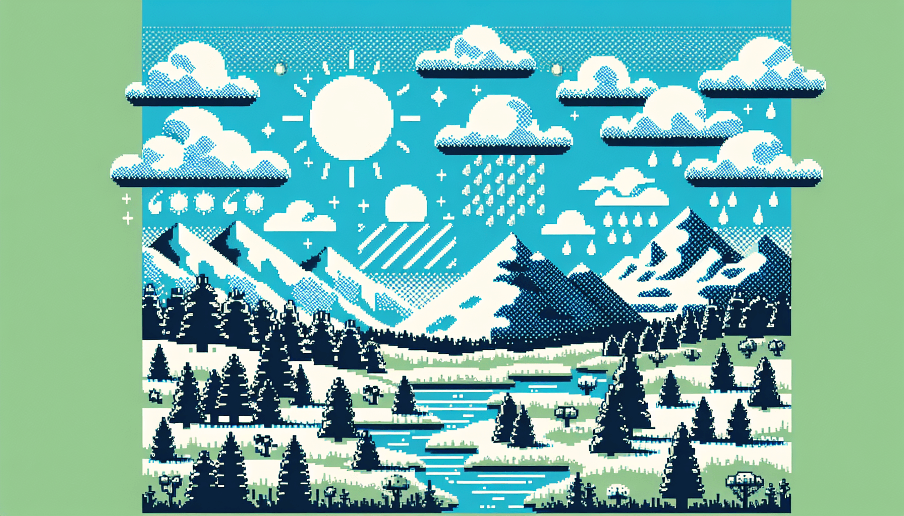 Visualizing Weather Forecasts with Calming Landscape Imagery