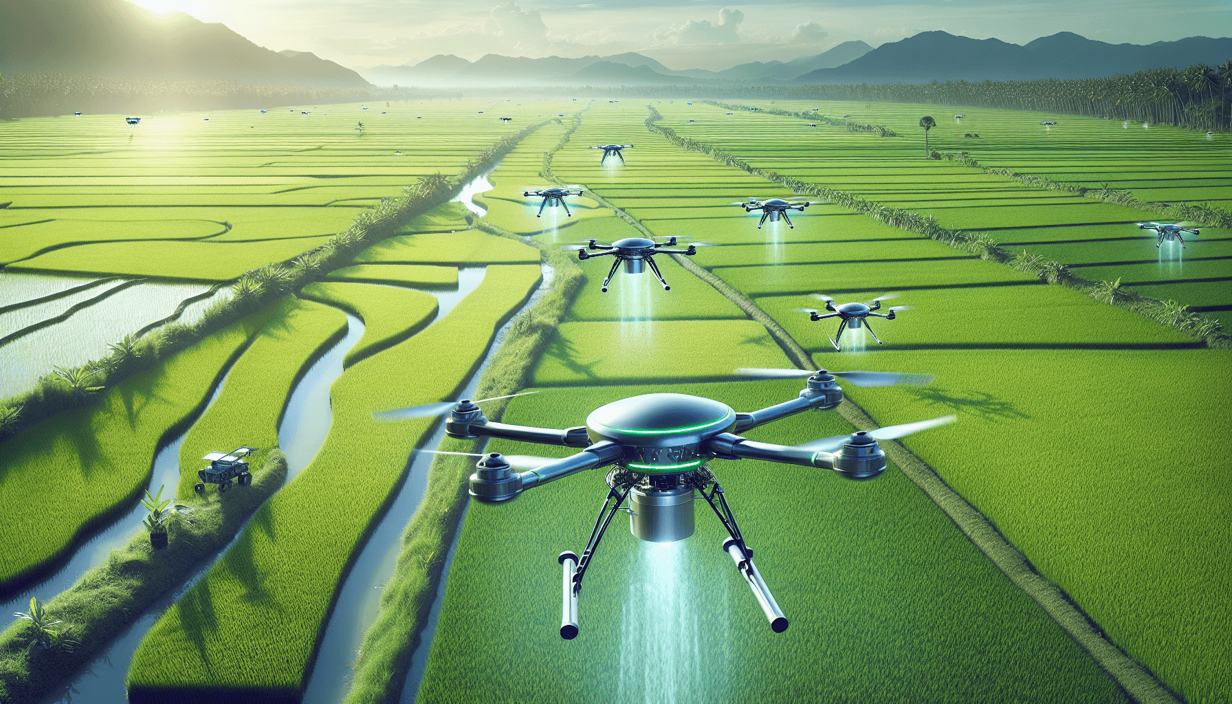 Agricultural Drones Revolutionize Rice Farming in Mekong Delta