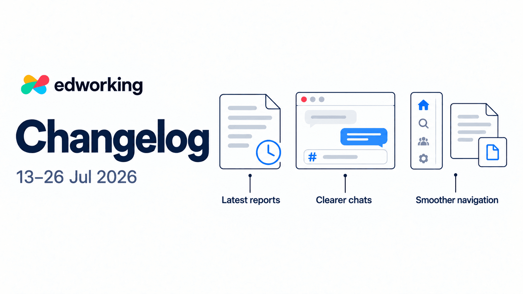 Edworking changelog: 13–26 July 2026