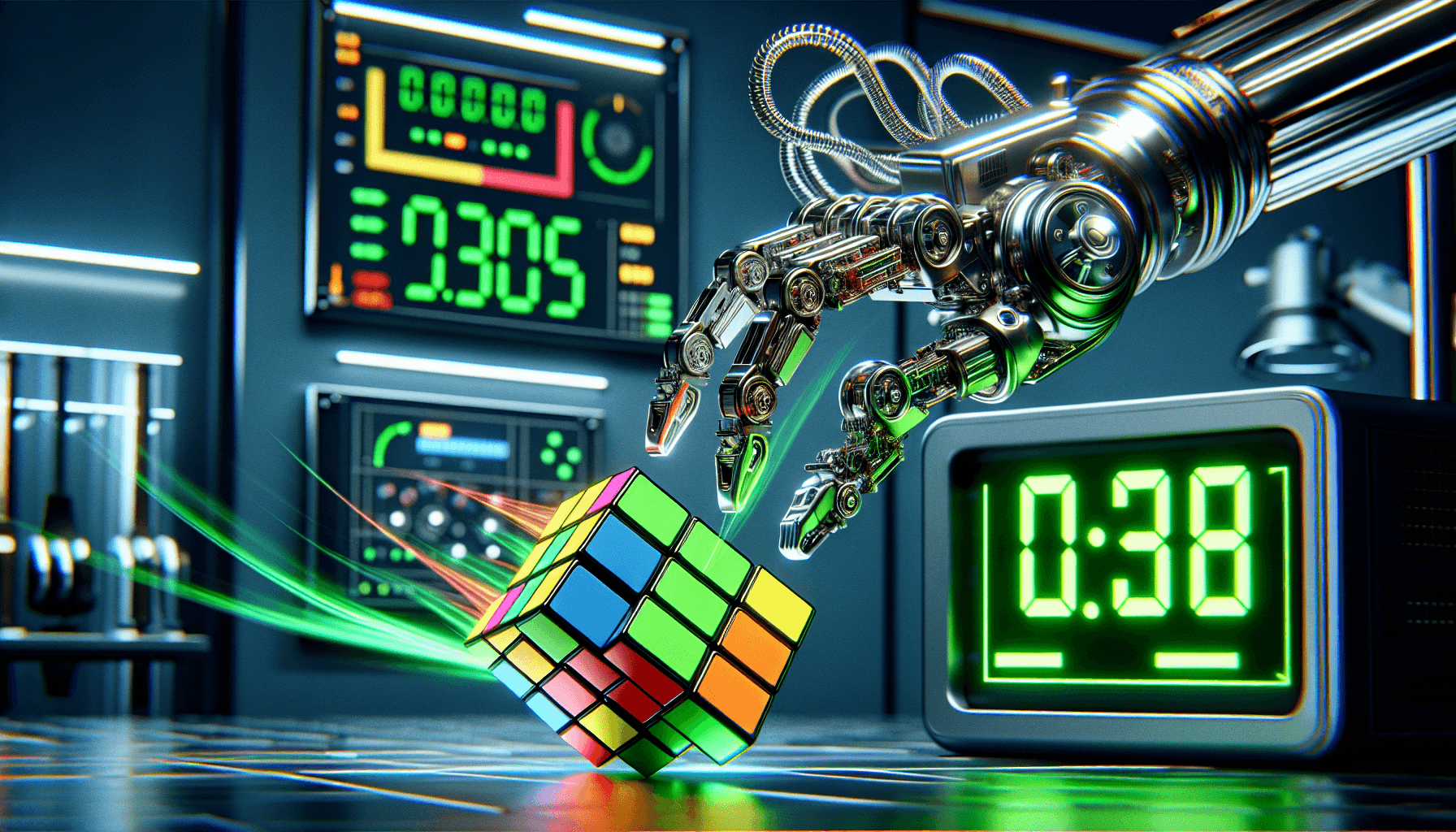 Mitsubishi Robot Solves Rubik’s Cube in 0.305 Seconds